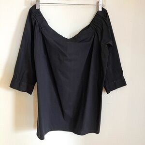 Lila Rose Black Off-the-Shoulder Blouse